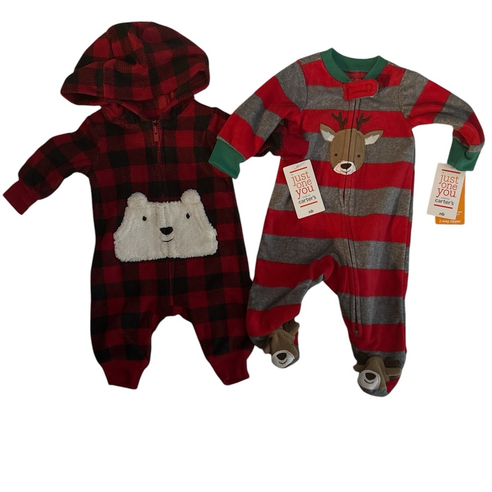 Red and Gray Kids Onesies